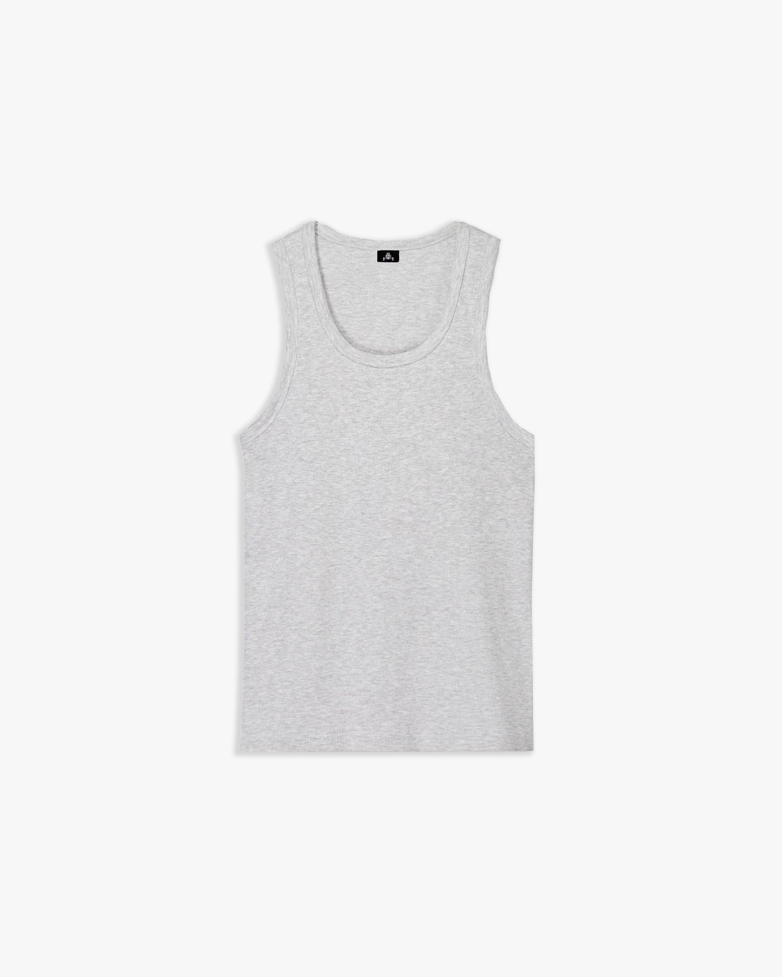 Grey Ribbed Tank Top