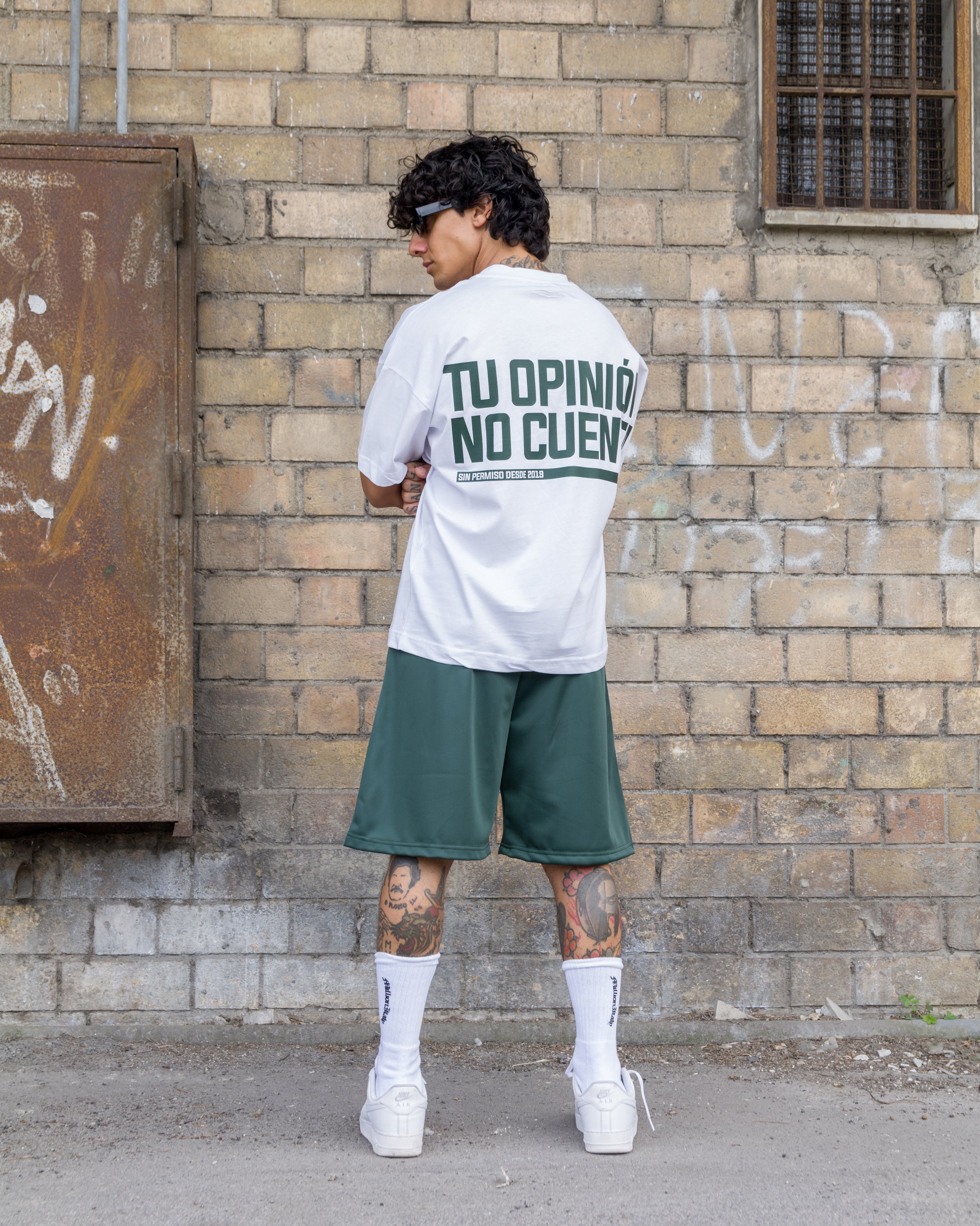 Sin Permiso Green Shorts