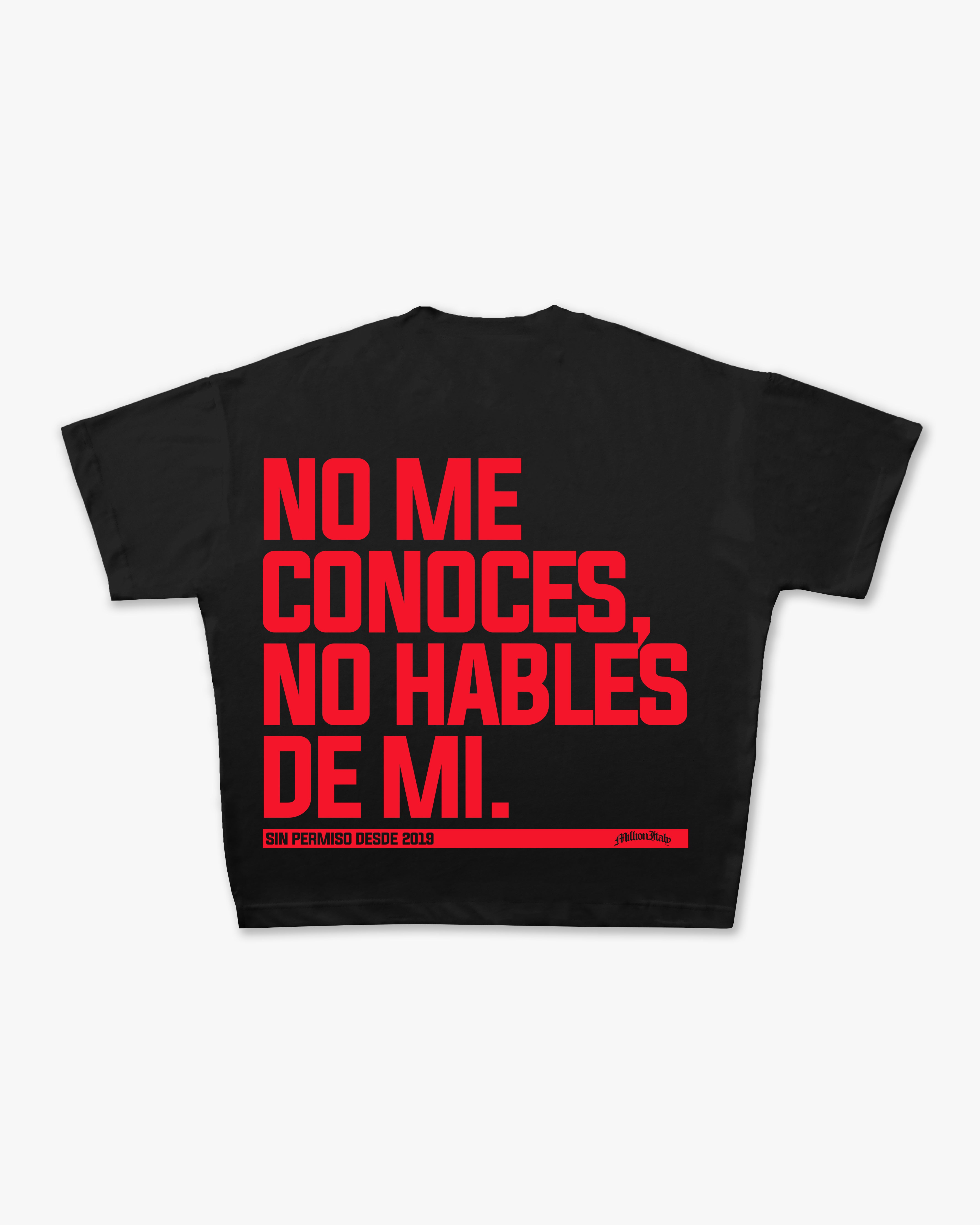 T-Shirt No Hables Nera