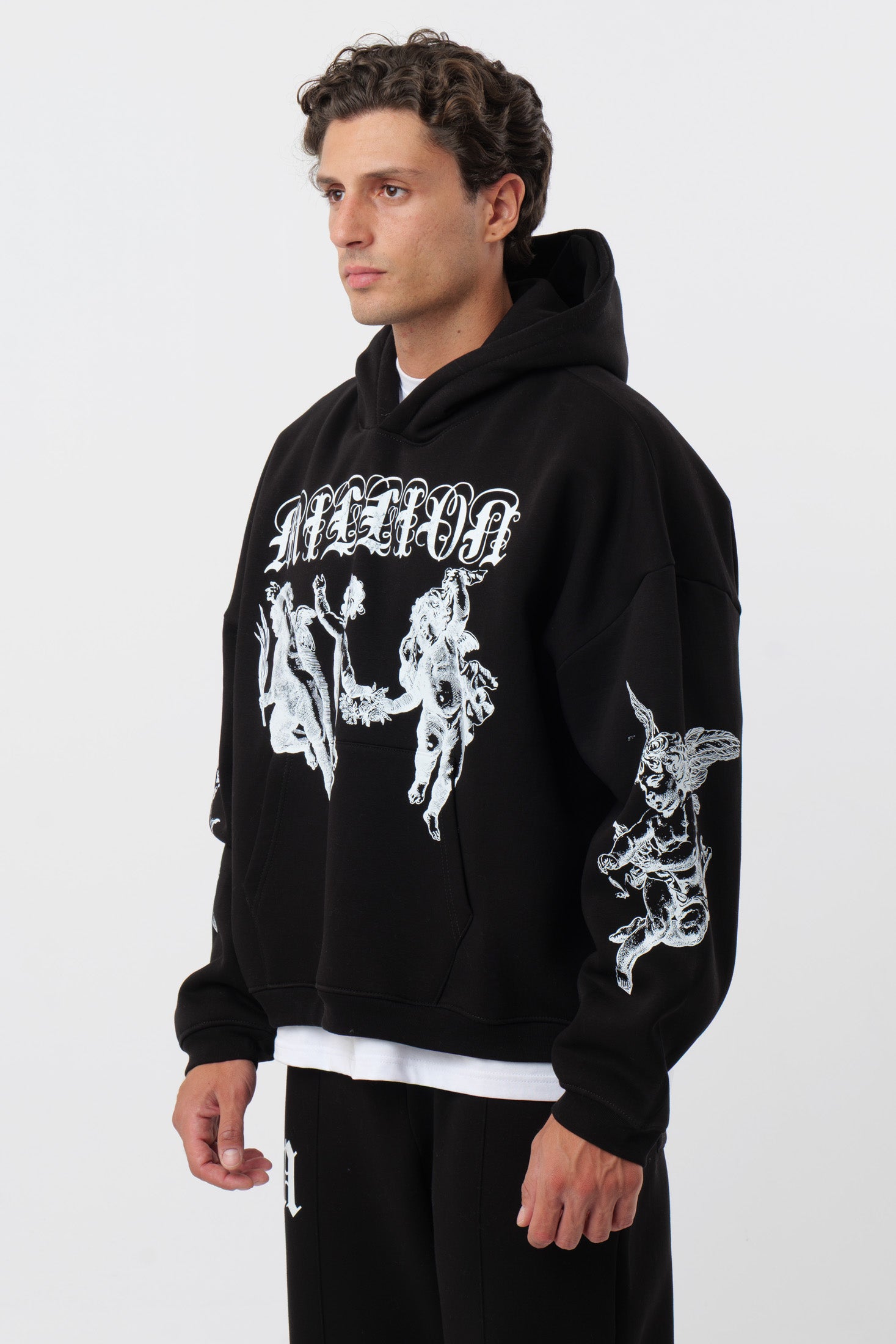 Hoodie Black Three Cherubs