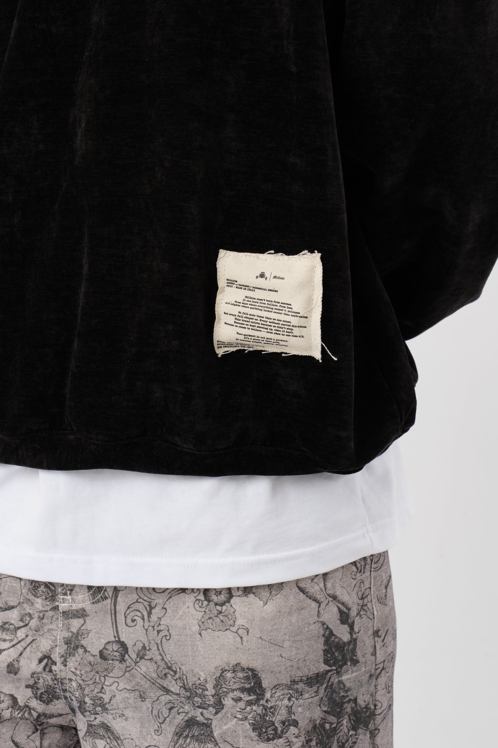 Crewneck Velvet Black