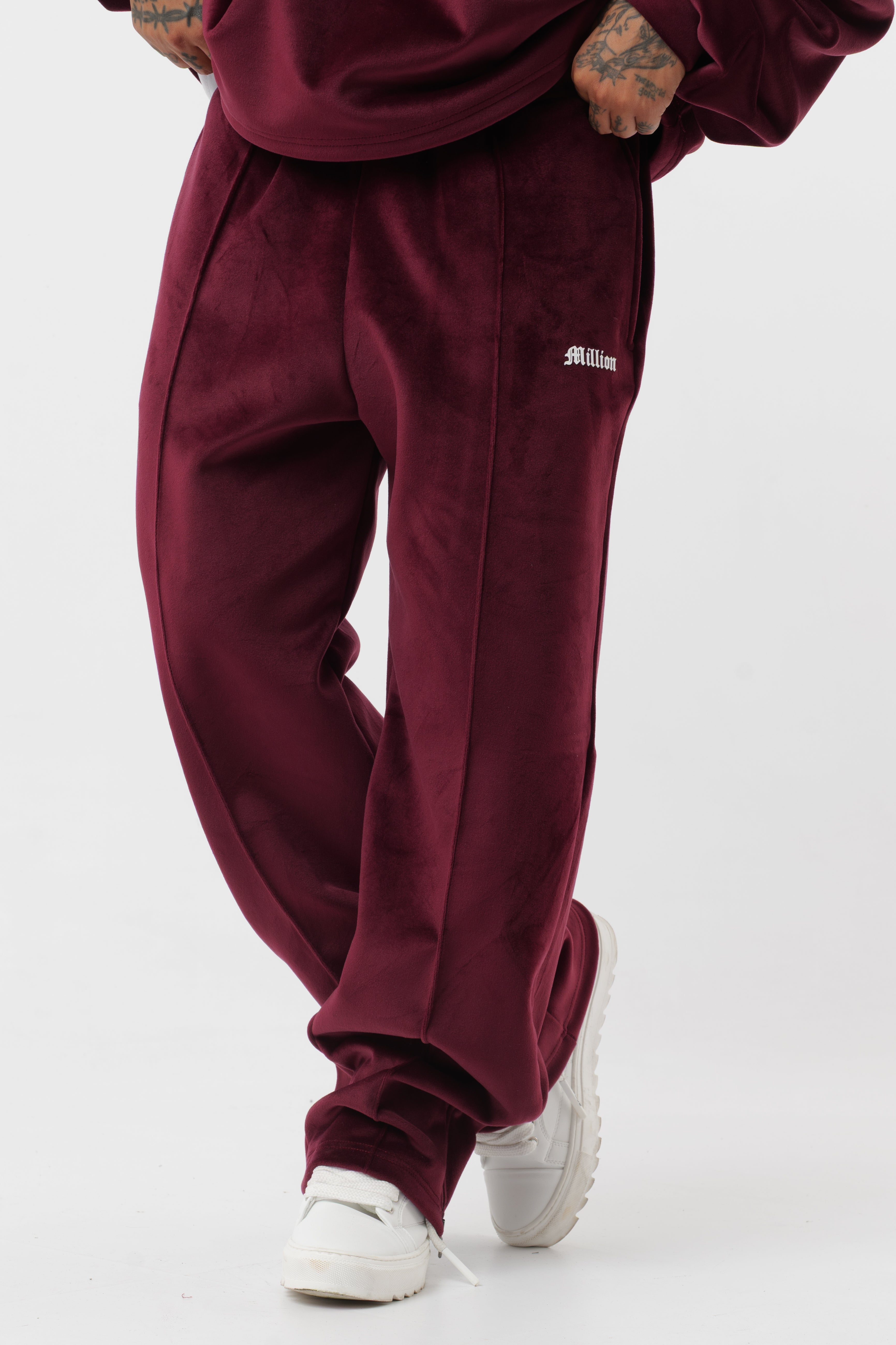 Tracksuit Velour Bordeaux