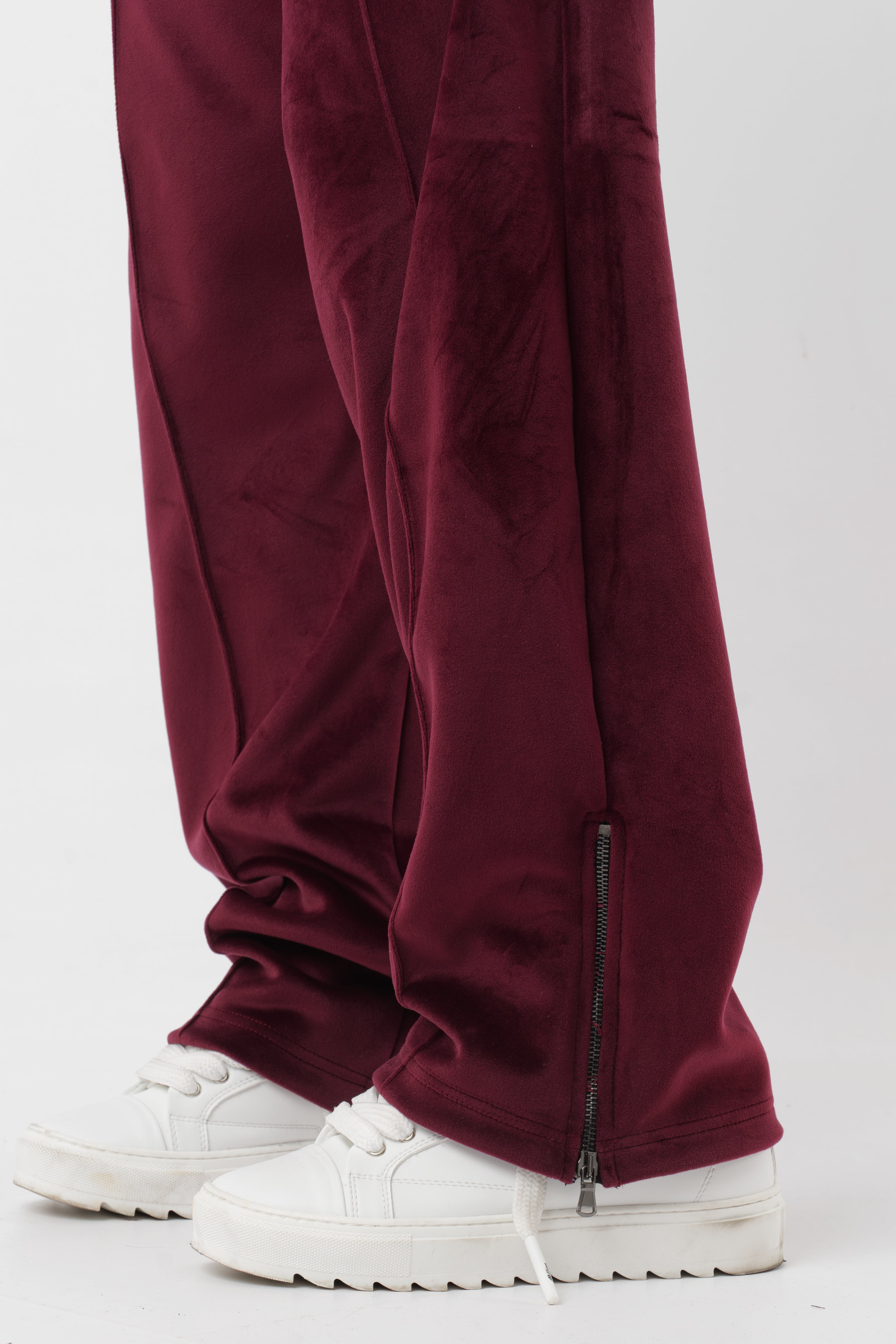 Tracksuit Velour Bordeaux