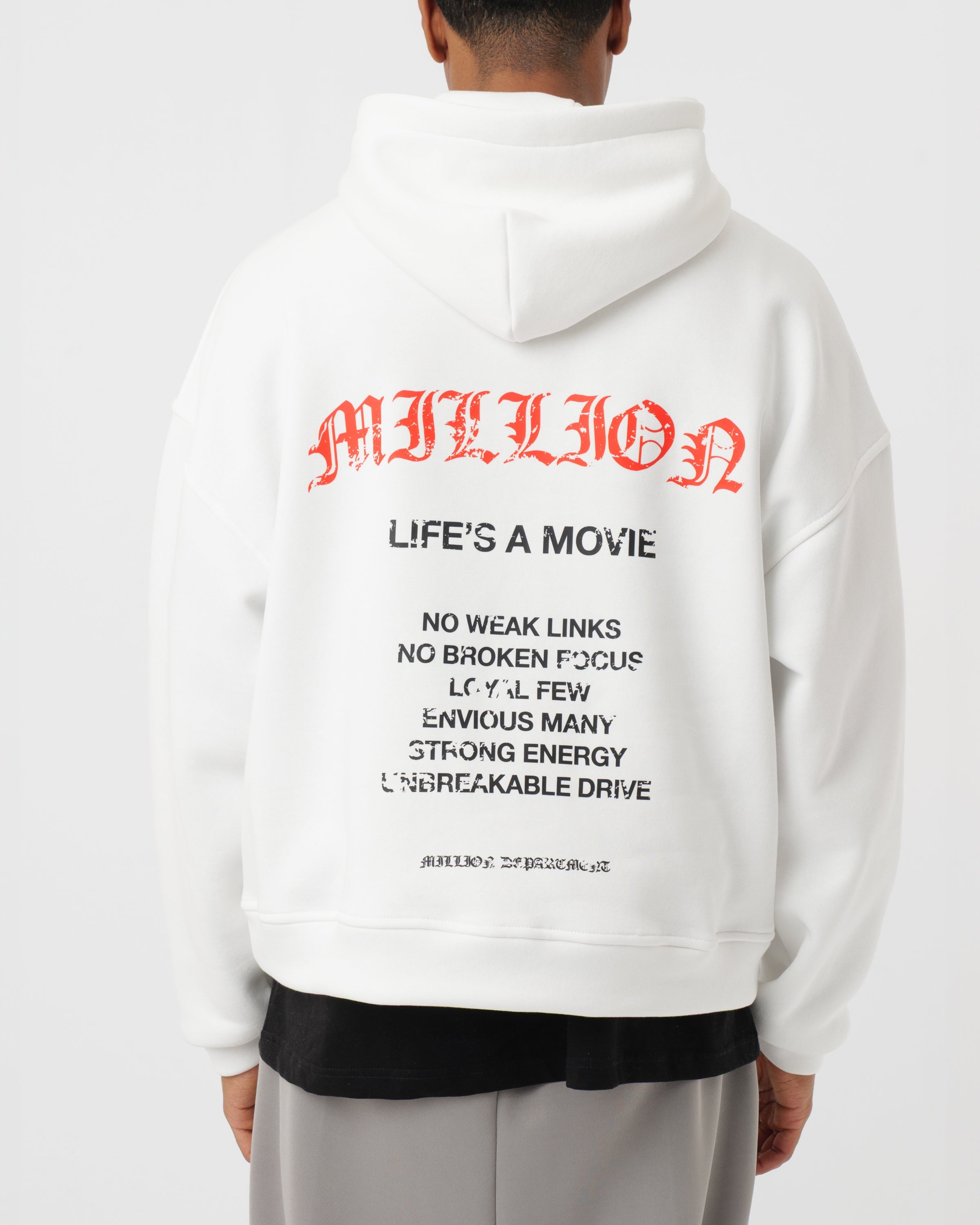 Hoodie Life's a Movie White