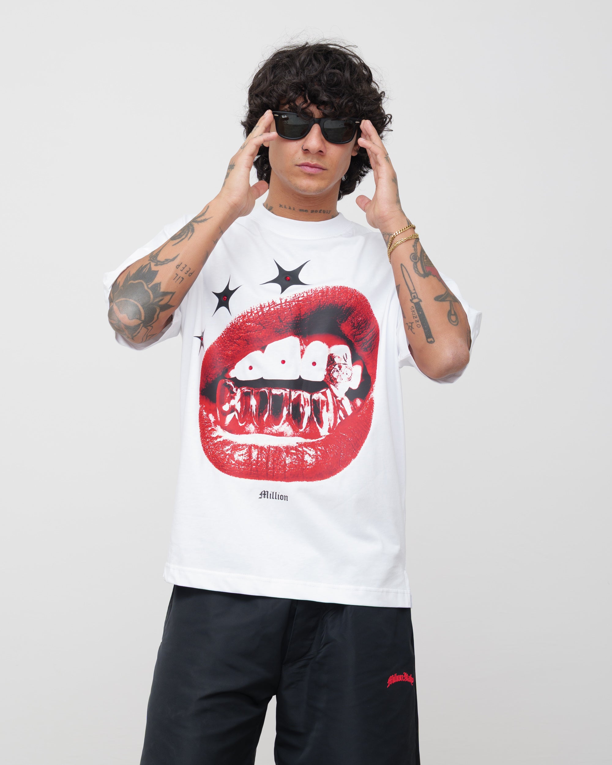 T-Shirt Lips Bianca