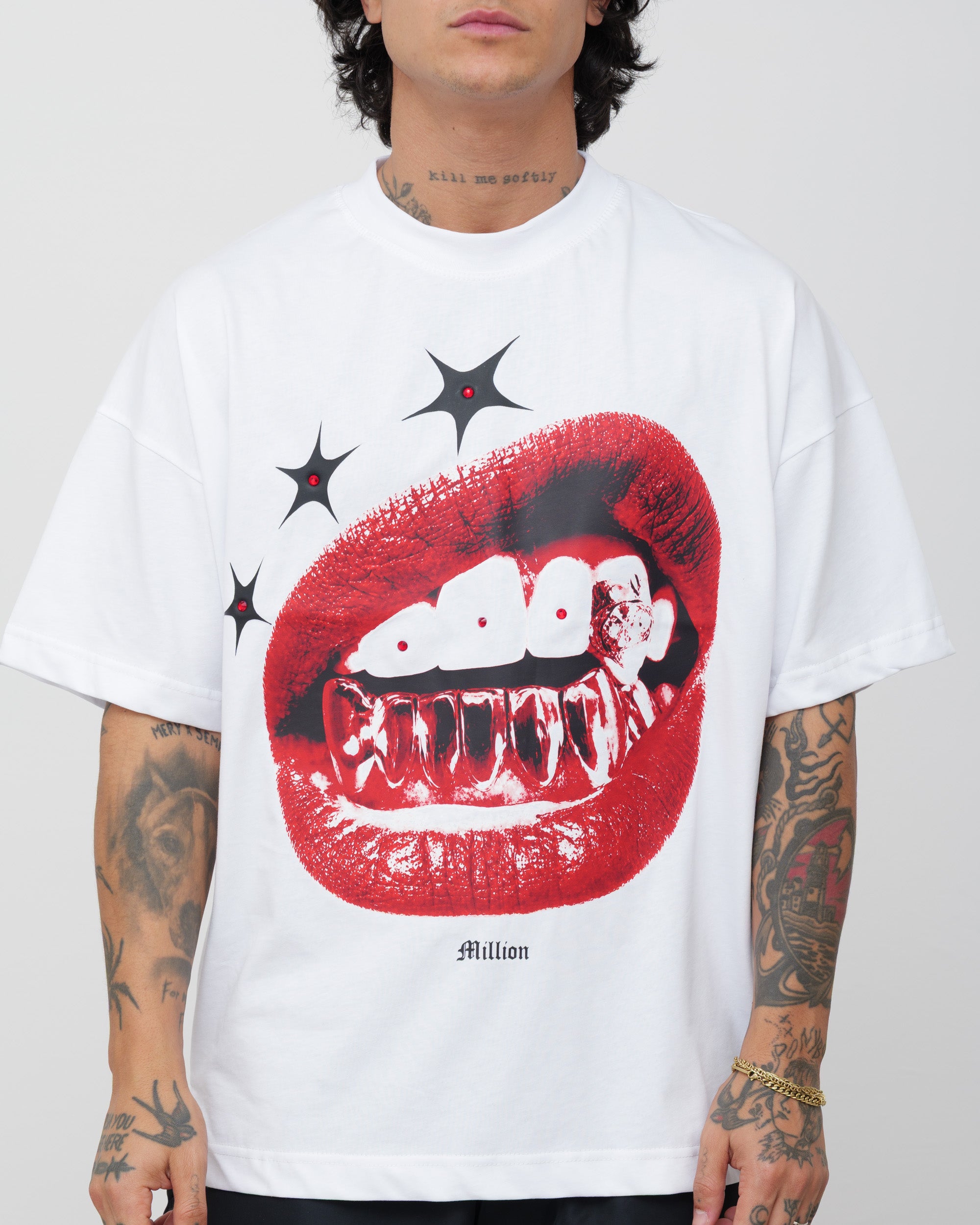 T-Shirt Lips Bianca