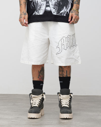 Shorts Tech Bianco - Diamond Nero