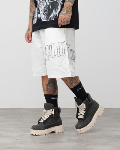 Shorts Tech Bianco - Diamond Nero