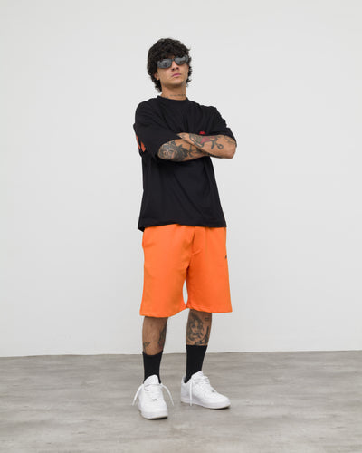 T-Shirt Nera Origin Arancio