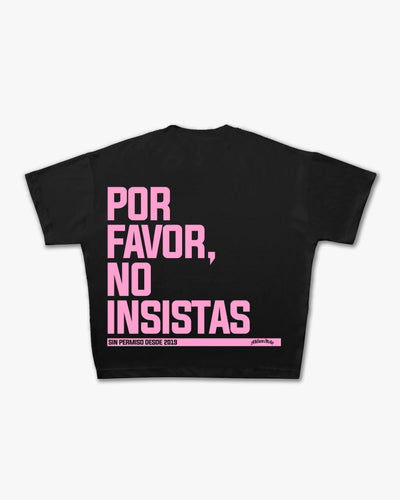 T-Shirt No Insistas Nera