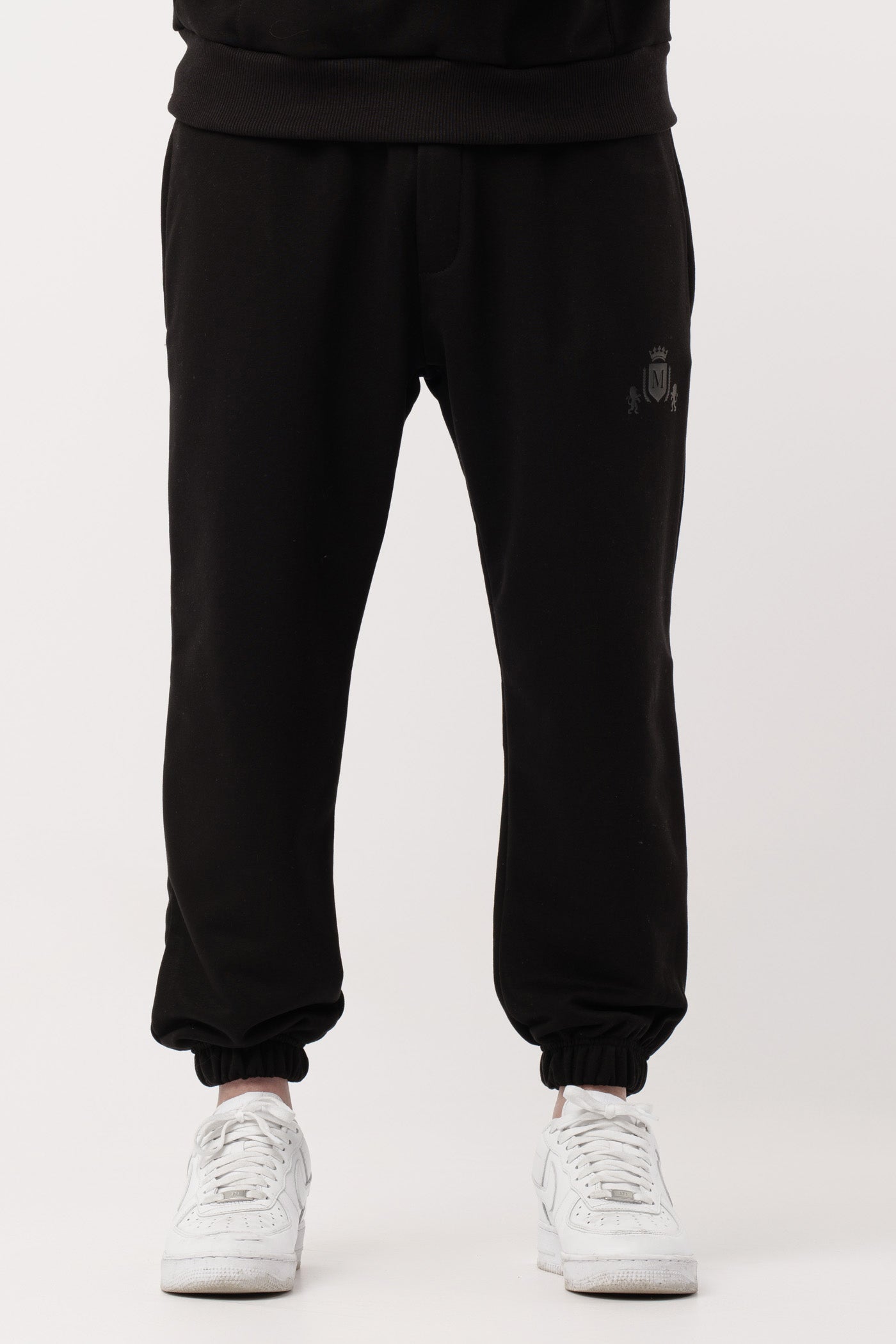 Pantalone Joggers Nero con Logo Nero