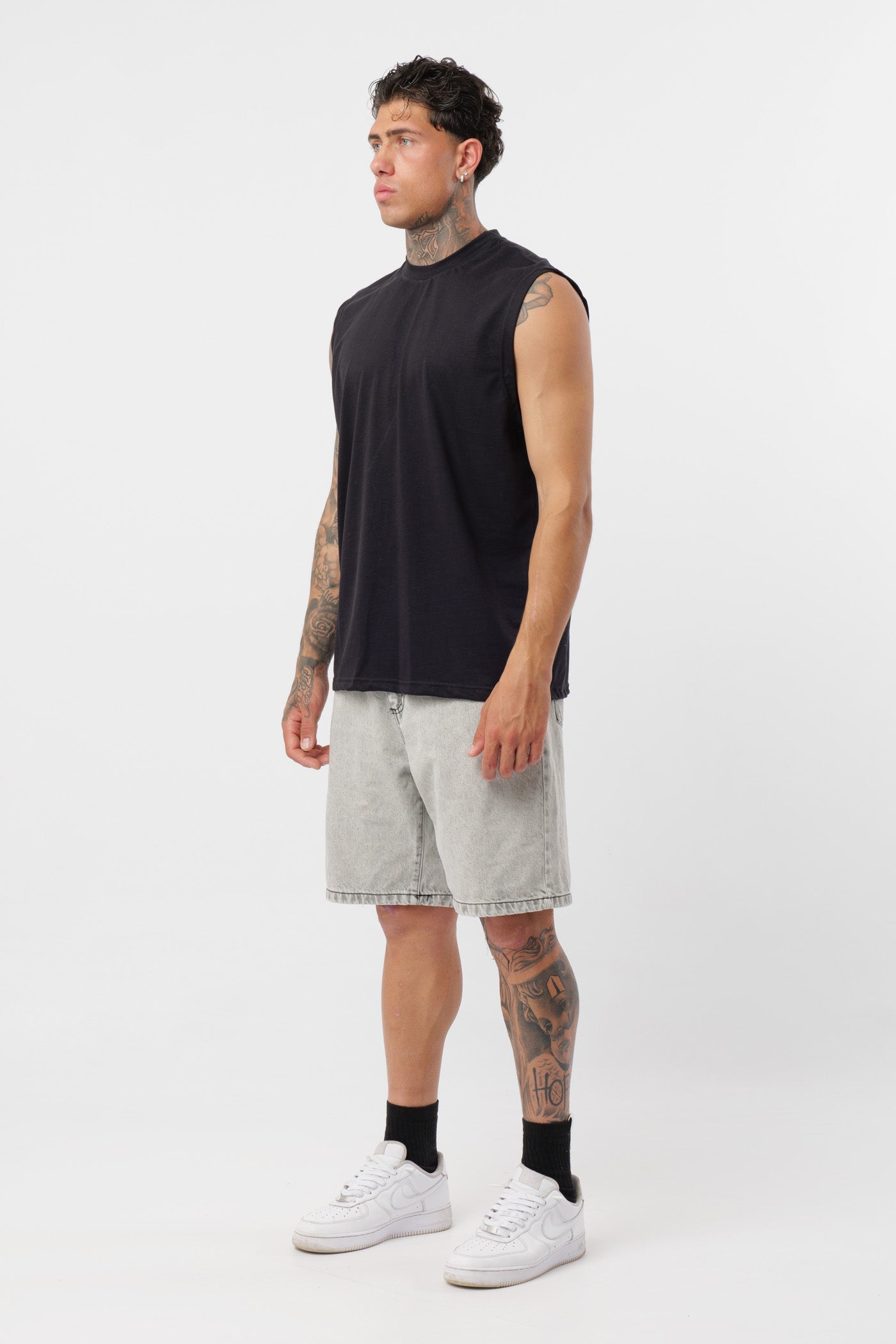 Black Jersey Tank Top