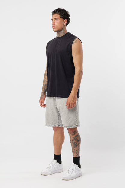 Black Jersey Tank Top