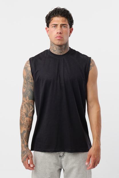 Black Jersey Tank Top