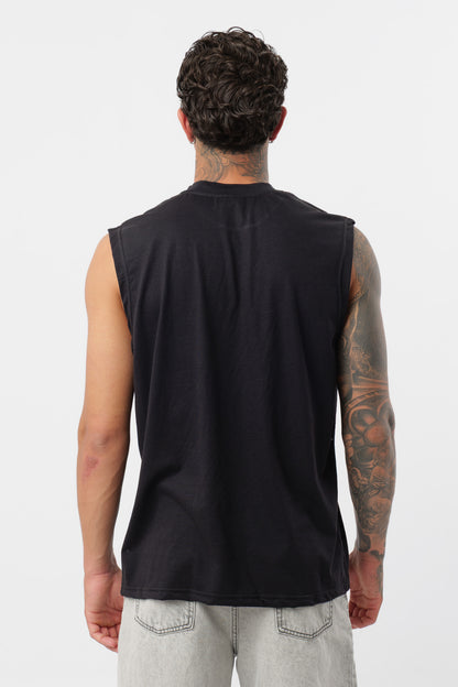 Black Jersey Tank Top