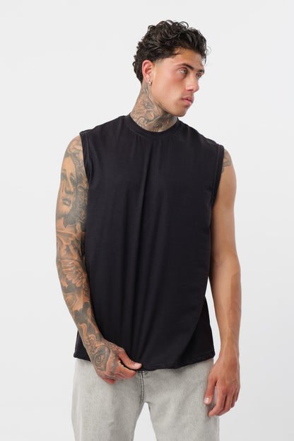 Black Jersey Tank Top