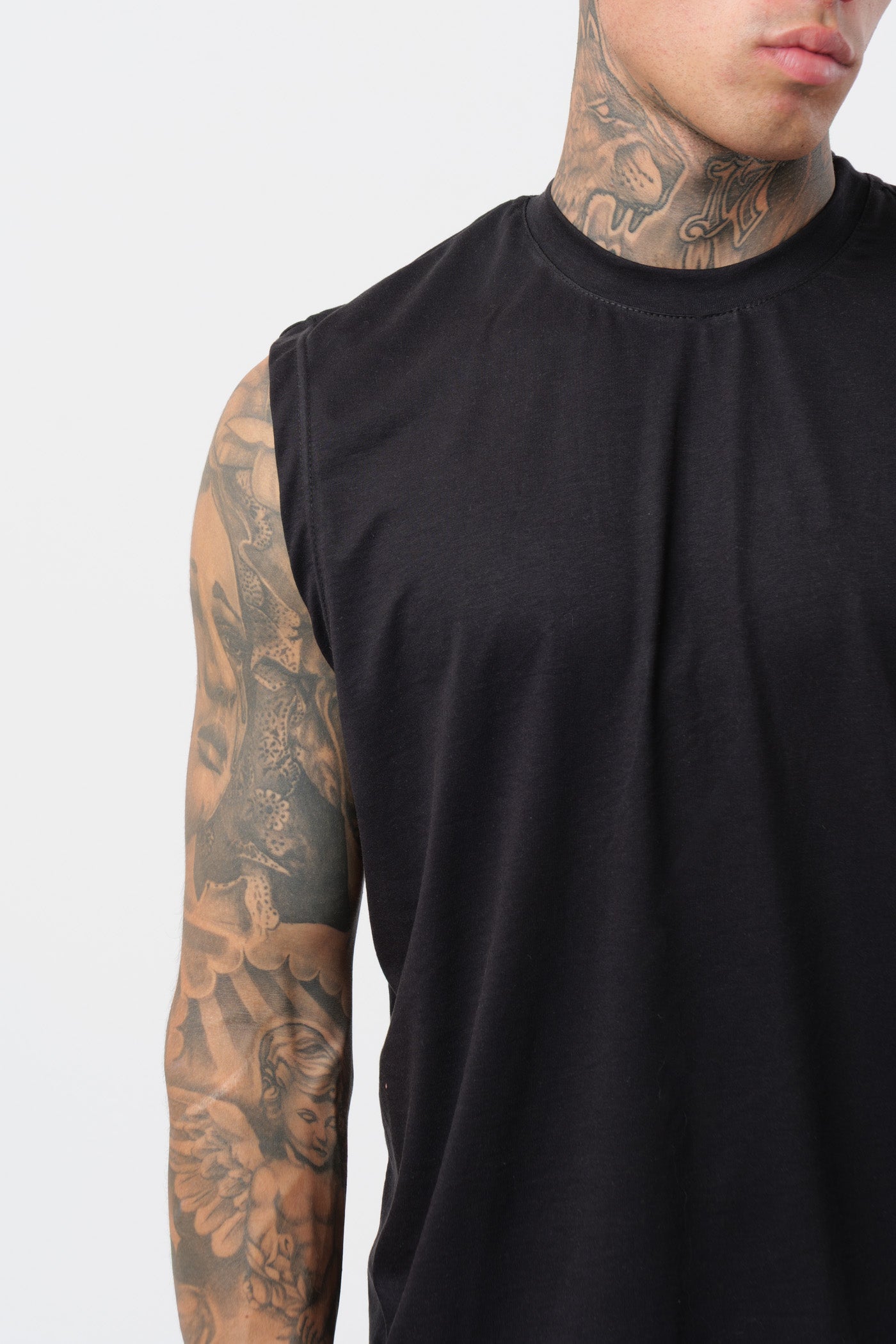 Black Jersey Tank Top
