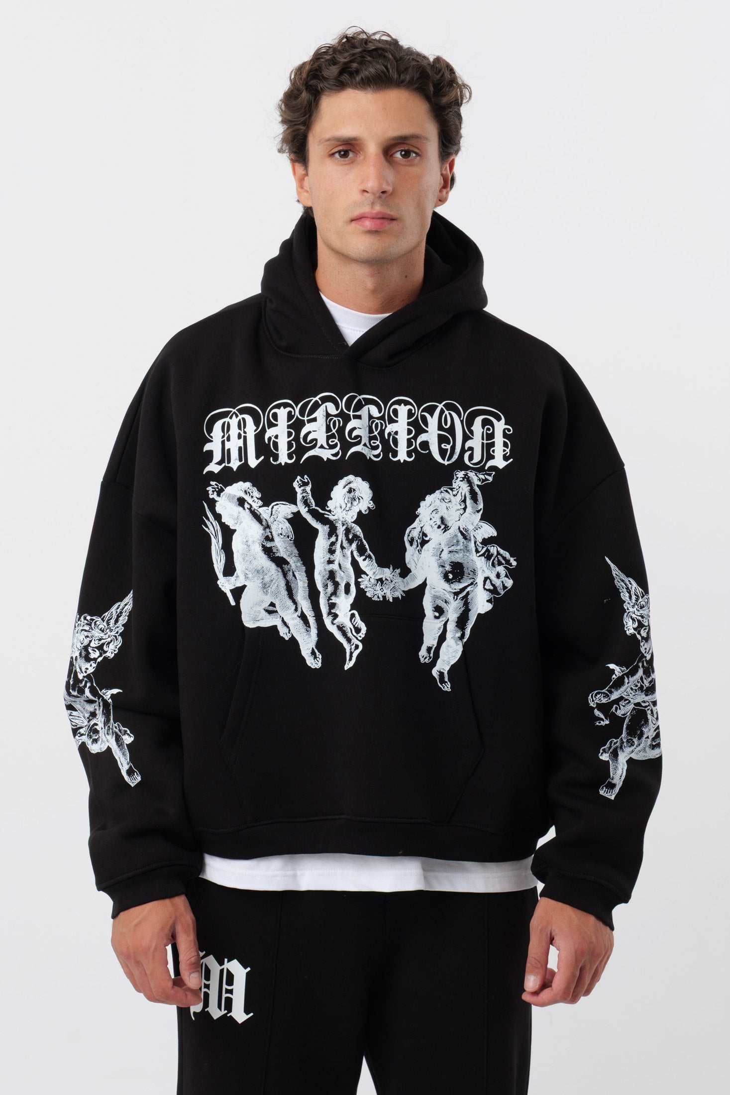 Hoodie Black Three Cherubs