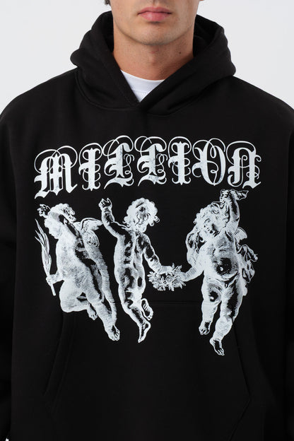 Hoodie Black Three Cherubs