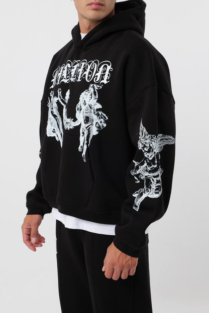 Hoodie Black Three Cherubs