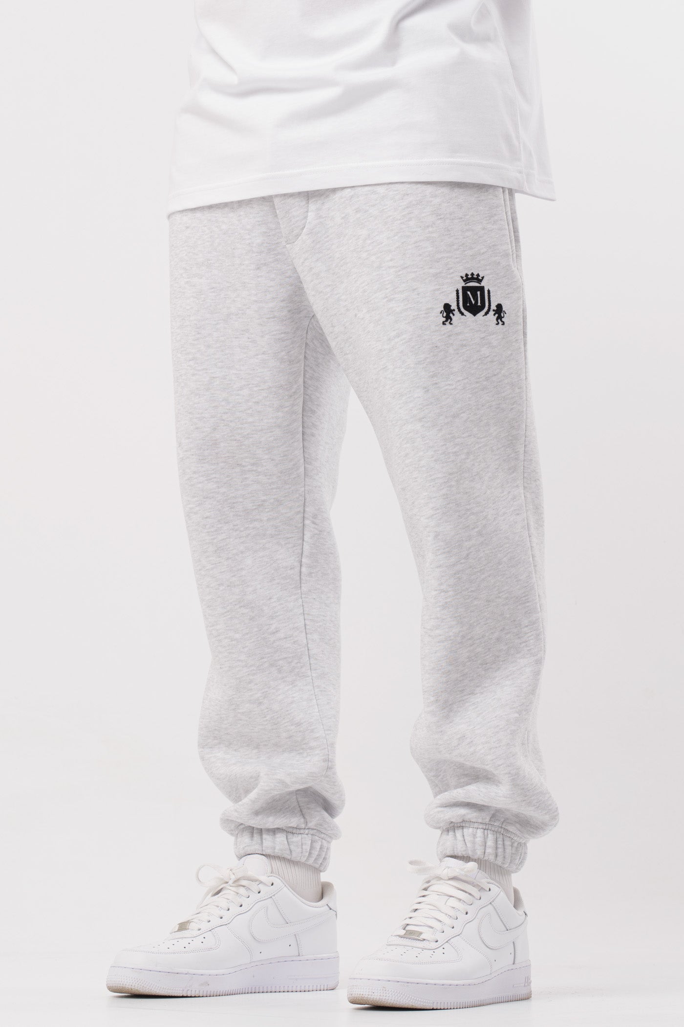 Pants Jogging Logo Grigio