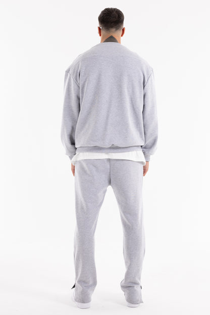 Pants con Zip Black Iconic Grigio