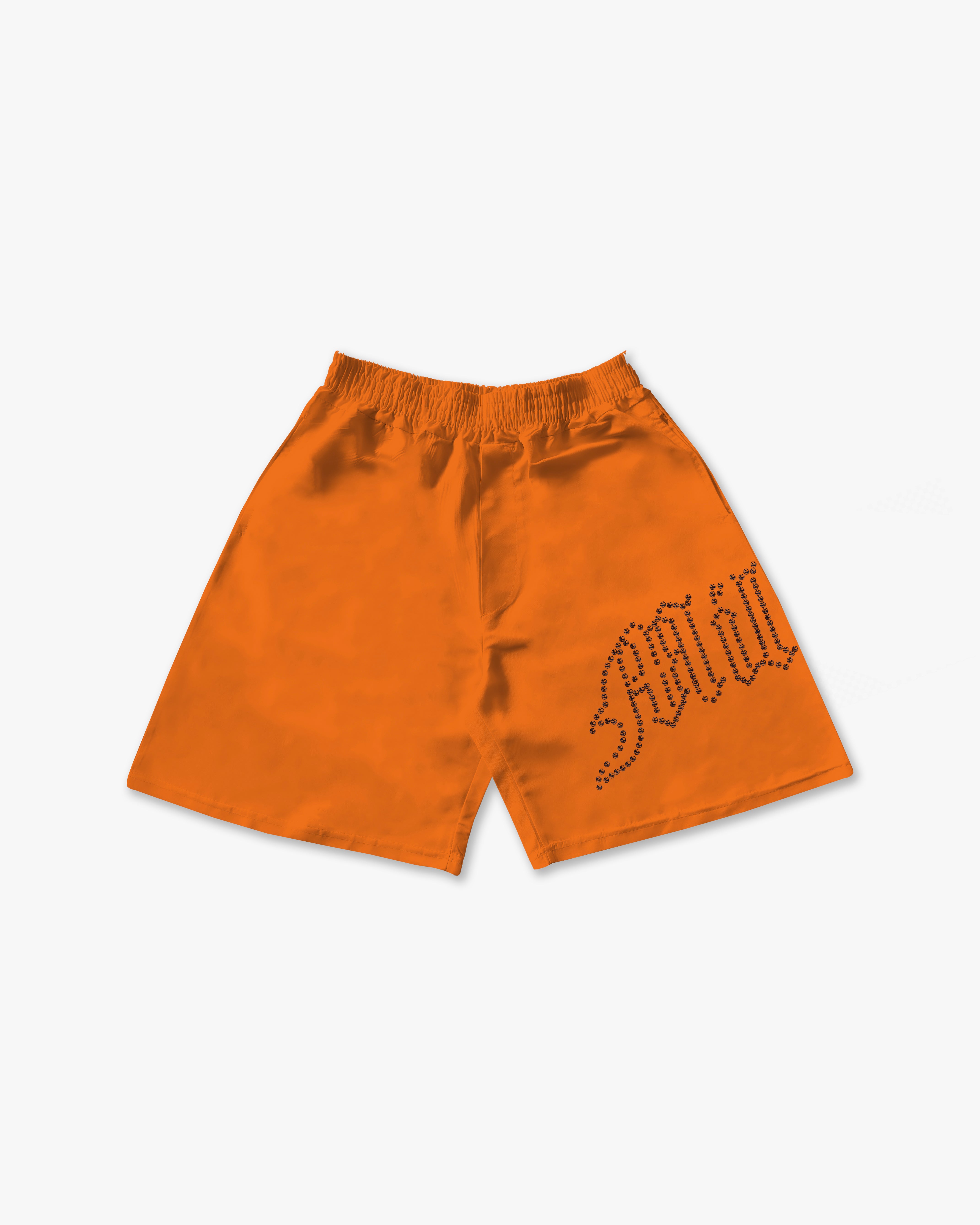 Shorts Tech Arancio - Diamond Nero