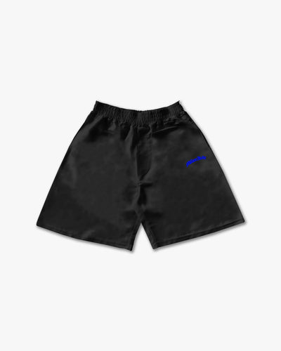 Shorts Tech Nero - Logo Blu